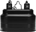 Aiicioo Dual Reptile Light Fixture - Bearded Dragon Light Fixture Double Reptile Heat Lamp Dome Max 160 Watt Terrarium U