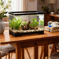 Geelin 2 Gallon Plastic Rectangular Fish Tank, Aquarium for Betta Fish Reptiles Succulents Flower Centerpiece, Shatterpr