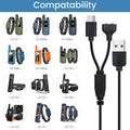 2-Pack Dog Shock Collar Charger Cord Replacement for Jugbow Training Collar