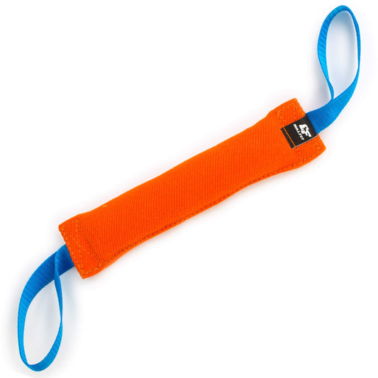 Bull Fit K9 Dog Bite Tug Toy with 2 Strong Handles - Made of Durable & Tear-Resistant French Linen - Perfect for Tug of War, Fetch & Puppy Training - Ideal for Medium to Large Breeds