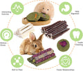 40-50 Pcs Rabbit Chew Toys, Guinea Pig, Hamster, Bunny Chew Toys, Sweet Bamboo, Apple Stick, Timothy Stick, Prevent Teet