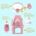 Silent Hamster Wheel Multifunctional Hamster Wheel Quite Running Spinner Wheel Accessories with Food Bowl Water Bottle f