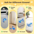 Interactive Dog Toys, Automatic Moving and Rolling Dogs Toy with Rope for Medium/Large Dogs, Interactive Dog Ball to Kee