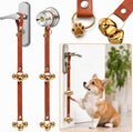 Thinkday 2 Pcs Leather Potty Training Bells for Dogs to Go Outside