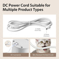 Power Cord for Automatic Pet Feeder, Original Braided Anti-bite Design, Spare Replacement Available, 5V 1A Power Supply Cord, Compatible with Home Products and Other Smart Timed Feeder