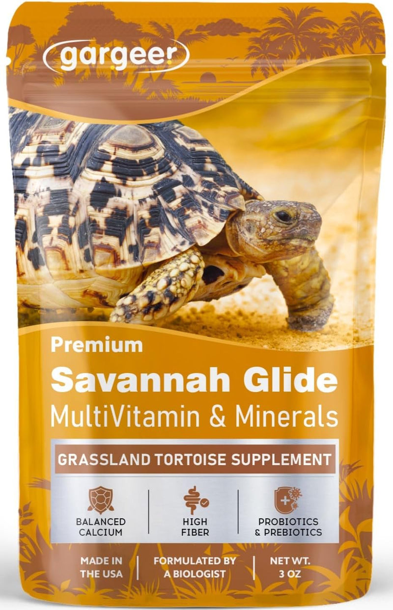 Gargeer 3oz Grassland Tortoise Multivitamins & Minerals Powder. Made in USA