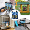 RIOUSSI Guinea Pig Hay Feeder, Hanging Rabbit Hay Feeder Bag. Flowers,2Ct