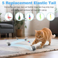 2.36 Inches Large Cat Toys Ball - Won’t Get Stuck, [Newly Upgraded] Sound & Motion-Activated, 2 Speed Fast/Slow Settings Automatic Interactive Cat Toy for Indoor Cats with 5 Tails Rechargeable - Gray