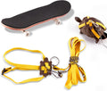 Tortoise Leash and Training Skateboard Toy, Mini Skateboard and Adjustable Harness for Turtle, Funny Tortoises Toys Acce