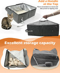 CloudValley Portable Extra Large Travel Litter Box for Cats with Zipped Lid
