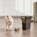IRIS USA Dog Food Storage Container, Up to 13 lbs, Smoke, Made in USA