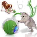 Smart Ball 2.0 - Automatic Cat Toy & Interactive Dog Toys for Small Dogs - Moving Cat Toy Ball for Indoor Cats - Motion Activated, Light Up, USB-C Rechargeable Pet Toy, 2 Speed Modes [Green]