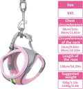 Bunny Harness and Leash Set Breathable Pet Rabbit Harness and Leash Set Soft Rabbit Leashes Reflective Strips Jacket Esc
