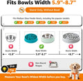 LOOBANI Elevated Dog Bowl Stand Adjustable 5.9"-8.7" Width for Seniors Dogs