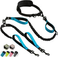 SparklyPets Hands Free Dual Dog Leash, Medium & Large