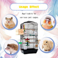 2-in-1 Bird Cage Cleaning Brush & Poop Remover with Long Handle – Scraper, Curved Brush for Parrot Cages, Kennels, and P