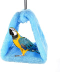 MOACC Winter Warm Bird Nest House Shed Hut Hanging Hammock Finch Cage Plush Fluffy Birds Hut Hideaway for Hamster Parrot