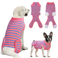 Dog Surgery Recovery Suit, Recovery Shirt for Male Female Dog Cats, Cone E-Collar Alternative Abdominal Wounds Spay Bandages Onesie, Anti-Licking Pet Surgical Recovery Suit,Pink Small