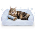 Foamio Cat Bed, Cat Beds for Indoor Cats, Summer Cooling Pet Sofa Bed, Washable Medium Pet Bed for Puppy and Small to Large Kitten with Anti-Slip Bottom, Fits Up to 65lbs Pets