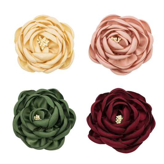 Awgusu Pet Collar Charms Slides Flower Accessories for Dog Collars Pack of 4