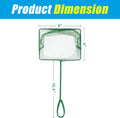 AQUANEAT 8 Inch Aquarium Fish Net, Wastes Skimming Cleaning Tool with Firm Handle for Fish Tanks Small Ponds