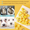Globalpaw Premium Freeze-Dried Quail Egg Yolks - All-Natural Snack for Cats and Dogs, 100% Pure Quails Yolk Ingredients Pet Treats, Supports Growth with Protein & Iron, Crispy (Quail Egg Yolks 1pcs)