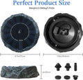 WANGIRO Solar Powered Bird Bath Fountain 7.8 Inch Dark Green