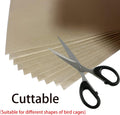 Gravel Paper for Bird Cage,BirdCage Liner Papers Cuttable Gravel Liner Sea Sand Paper Pet Animal Cages Cushion Great for