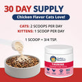 Under the Weather Taurine for Cats | Vet Formulated Chicken Flavor Taurine Powder Supplement for Cats and Kittens | Supp