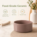 Havniva Ceramic Dog Bowls Elevated, Raised Dog Food Bowl for Small Dogs