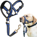 BARKLESS Muzzle Leash for Heavy Pullers, No Pull Stylish Head Halter