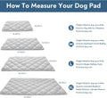 Magik & Kover Dog Crate Pad 2 Pack, Soft Dog Crate Mat with Anti-Slip Bottom, Machine Washable Kennel Pad, Fits 24 Inch, Grey