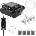 AQQA 10W Aquarium Air Pump with Controller, 10W/237GPH