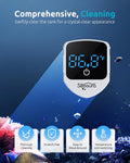 SEAOURA 2-in-1 Aquarium Magnetic Cleaner with Digital Aquariums Thermometer