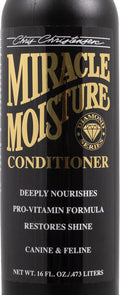 Chris Christensen Diamond Series Miracle Moisture Dog Conditioner, Groom Like a Professional, Pro-Vitamin Formula, Provides Maximum Moisture, Use on Both Dogs and Cats, Made in USA, 16 oz