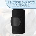 Set of 4 Horse No Bow Bandage 3D Contoured Standing Wrap Bandages Stable Nylon Horse Leg Wraps for Helping Prevent Horse