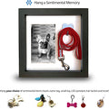Dog Memorial Picture Frame with 5 Display Options- Dog Collar Memorial Frame Gift - Cat or Dog Pet Loss Gift for a Griev