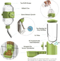 Automatic Pet Food Water Dispenser, Auto Gravity Pet Feeder Water Bottle Set for Cage, Feeding Station for Puppy Kitten 