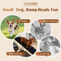 2026 Upgraded Dog Ramp for Couch - Foldable Small Dog Ramp for Bed - 4 Adjustable Height from 12" to 20" - Portable Pet Stairs with Non-Slip Pad - Pet Ramps Use for Low Bed Couch Steps Up to 60LBS