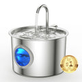 Cat Water Fountain Advanced 304 Stainless Steel 2.2L/74oz with Detachable Tank, Easy to Clean, Automatic Pet Fountain Quiet Cats Water Dispenser, Perfect for Cats Dogs Indoor
