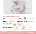 Princess Dog Crown Hat Scarf Set, Dog Birthday Hat Dress Outfit, Wedding Party Supplies for Girl Cats and Small Mini Dog