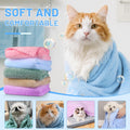 DuckSky 5Pcs 29.5 x 13.77'' Cat Towels Microfiber Pack Bulk, Quick Drying Absorbent Pet Puppy Towels for Pet Kitten Groo