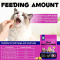 Cat 15-in-1 Multivitamin Chews,Cat Treats for Health+Immune, Joint Support,Skin & Coat, and Digestion-Omega, Taurine&Probiotics for Cats,Vitamin C+E for Cats,Chicken 100g (30-Day Supply)