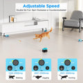 Pet Deluxe Interactive Cat Toy for Indoor Cats, Auto/Remote Control DIY Cat Mouse Hunting Treadmill Keep Bored Kitten Puppy Entertained to Chase, Feather Toy to Exercise-Sky Blue