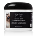 Eye Envy Fresh Ear Cleaning Wipes for Cats. Made in The USA from Natural Ingredients. Unscented. Safe and Non-Irritating. Removes Dirt, Debris, and Wax buildup. 60 Count.