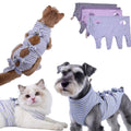 4 pcs Cat Surgery Recovery Suit, Dog Neuter Recovery Suit for Female Male Pets, Cat Onesie After Surgery Spay Neuter, Kitten Surgical Clothes, Bodysuit for Abdominal Wounds Skin Disease (Large)