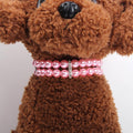 2 Rows Pearls Pet Dog Necklace Collar Bling Accessories Charm Pet Puppy Jewelry Puppy Chihuahua Yorkie Handmade Adjustab