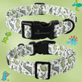 ARING PET Dinosaur Dog Collar-Cute Dog Collar for Small Dogs, Adjustable Comfortable Cotton Boy Dog Collars for Small Me