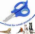 BOXOB Bearded Dragon Nail Clippers, Stainless Steel Pet Animal Lizard Cat Dog Toe Nail Scissors Trimmer Professional Rep