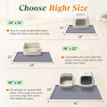 Songrey Silicone Cat Litter Mat 34" x 22", Large Litter Trapping Mat